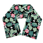 Cute Cactus And Succulent Print Scarf