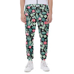 Cute Cactus And Succulent Print Scuba Joggers