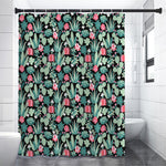 Cute Cactus And Succulent Print Shower Curtain