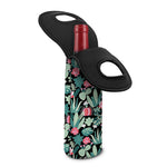 Cute Cactus And Succulent Print Single Neoprene Wine Tote