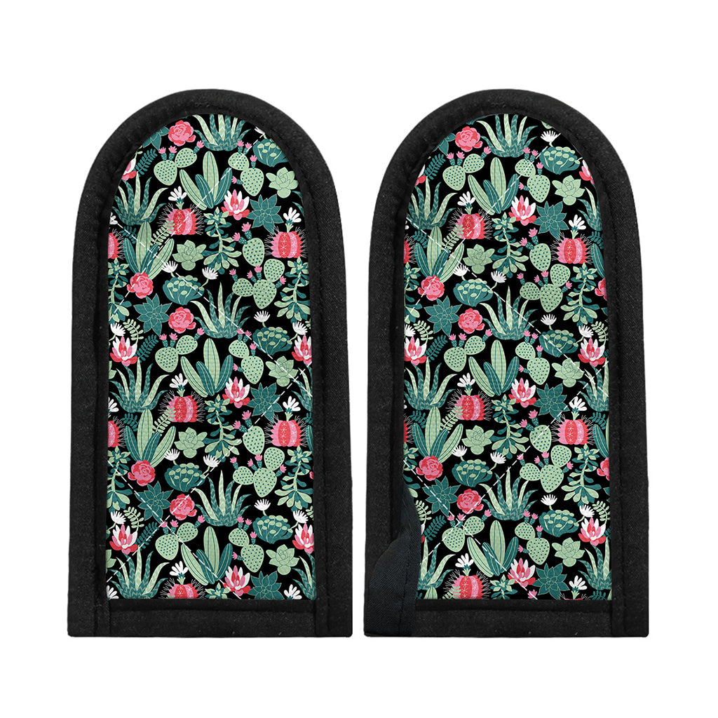 Cute Cactus And Succulent Print Skillet Handle Cover