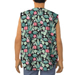 Cute Cactus And Succulent Print Sleeveless Baseball Jersey