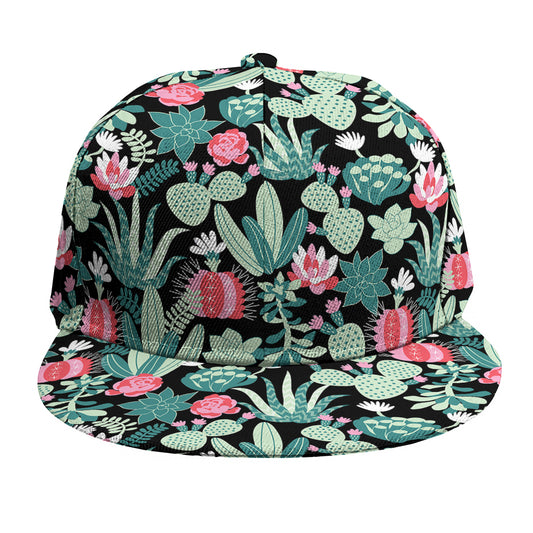 Cute Cactus And Succulent Print Snapback Cap