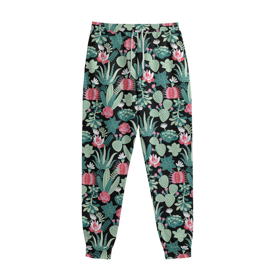 Cute Cactus And Succulent Print Sweatpants