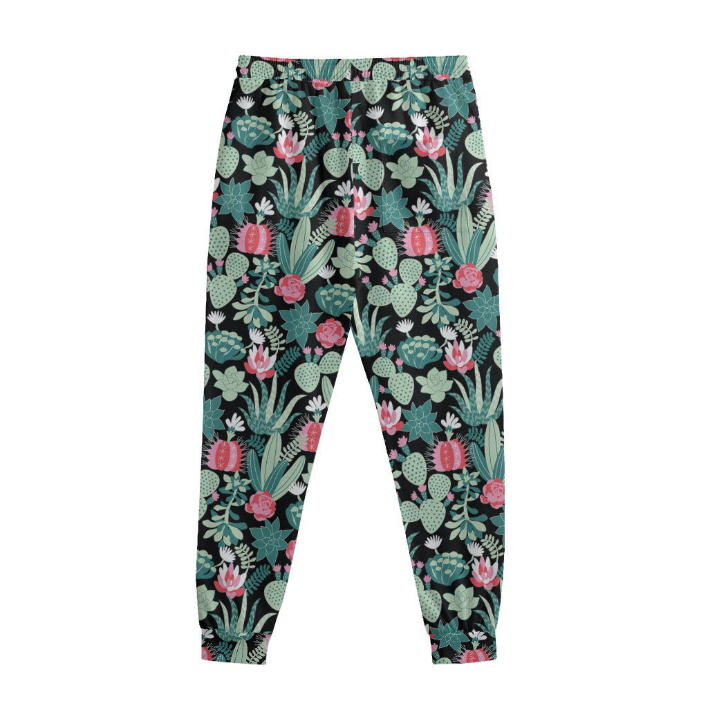 Cute Cactus And Succulent Print Sweatpants