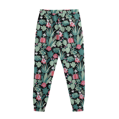 Cute Cactus And Succulent Print Sweatpants