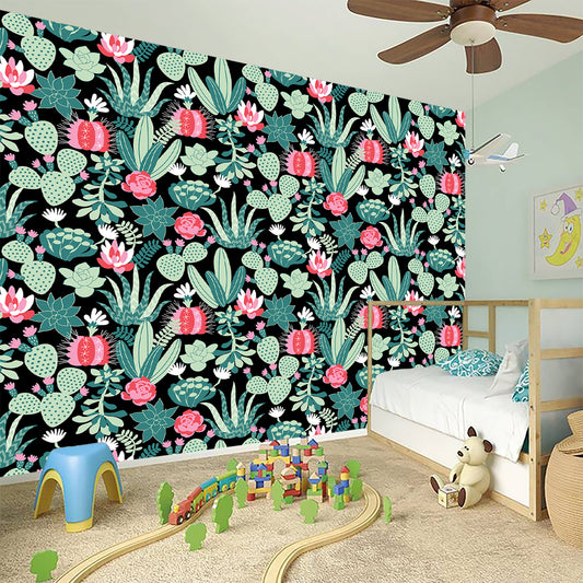 Cute Cactus And Succulent Print Wall Sticker