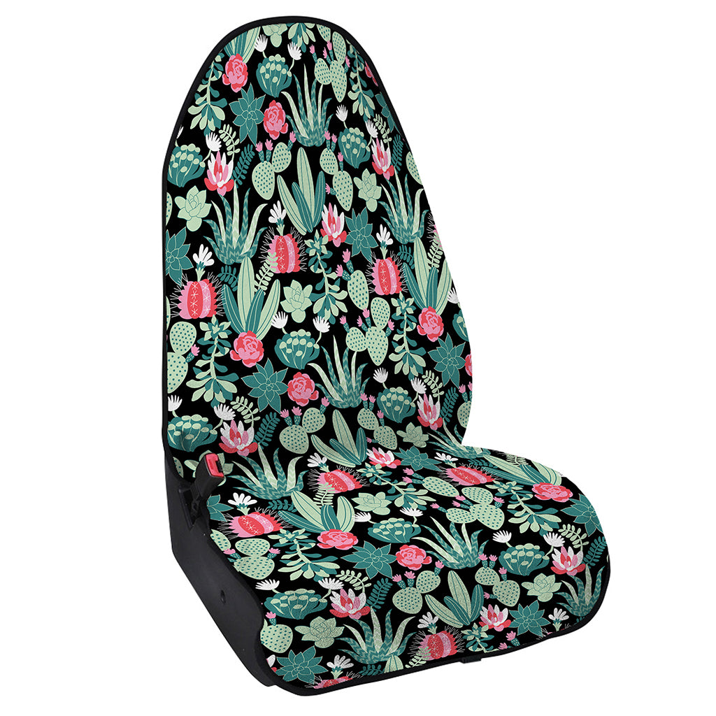 Cute Cactus And Succulent Print Waterproof Car Seat Cover