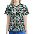 Cute Cactus And Succulent Print Women's Polo Shirt
