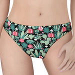 Cute Cactus And Succulent Print Women's Thong