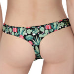 Cute Cactus And Succulent Print Women's Thong