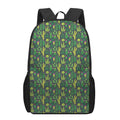 Cute Cactus Plant Pattern Print 17 Inch Backpack