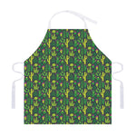 Cute Cactus Plant Pattern Print Adjustable Apron