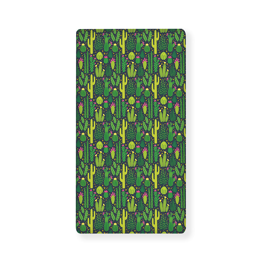 Cute Cactus Plant Pattern Print Baby Crib Sheet