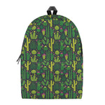 Cute Cactus Plant Pattern Print Backpack