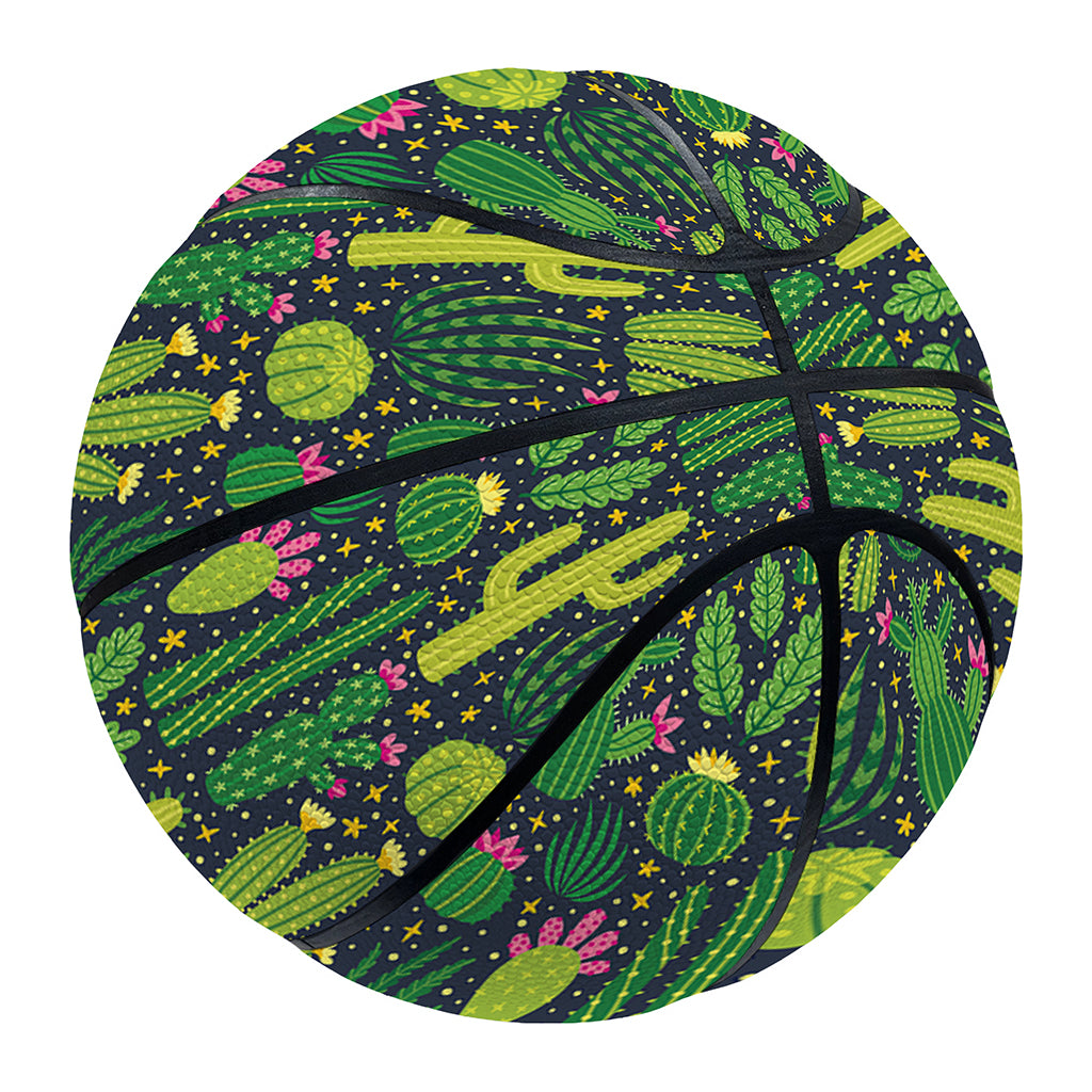 Cute Cactus Plant Pattern Print Basketball