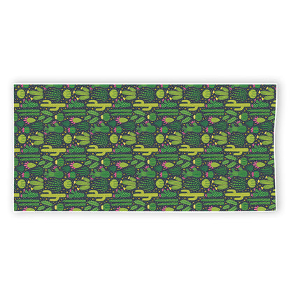 Cute Cactus Plant Pattern Print Beach Towel
