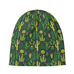 Cute Cactus Plant Pattern Print Beanie
