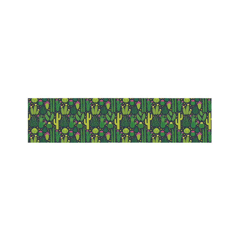 Cute Cactus Plant Pattern Print Bed Runner
