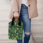 Cute Cactus Plant Pattern Print Bible Tote Bag