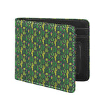 Cute Cactus Plant Pattern Print Bifold Wallet