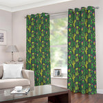 Cute Cactus Plant Pattern Print Blackout Grommet Curtains
