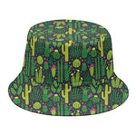 Cute Cactus Plant Pattern Print Bucket Hat