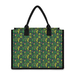 Cute Cactus Plant Pattern Print Canvas Tote Bag