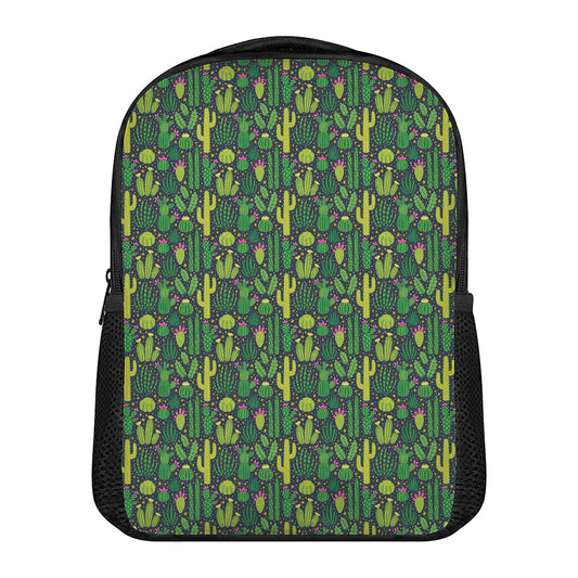 Cute Cactus Plant Pattern Print Casual Backpack