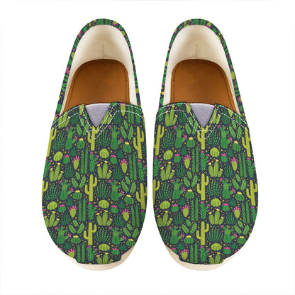 Cute Cactus Plant Pattern Print Casual Shoes