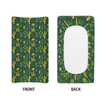 Cute Cactus Plant Pattern Print Changing Pad Cover