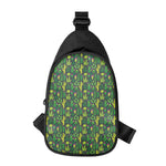 Cute Cactus Plant Pattern Print Chest Bag