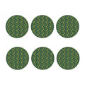 Cute Cactus Plant Pattern Print Coaster Set
