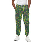 Cute Cactus Plant Pattern Print Cotton Pants