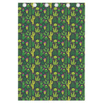 Cute Cactus Plant Pattern Print Curtain