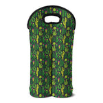 Cute Cactus Plant Pattern Print Double Neoprene Wine Tote