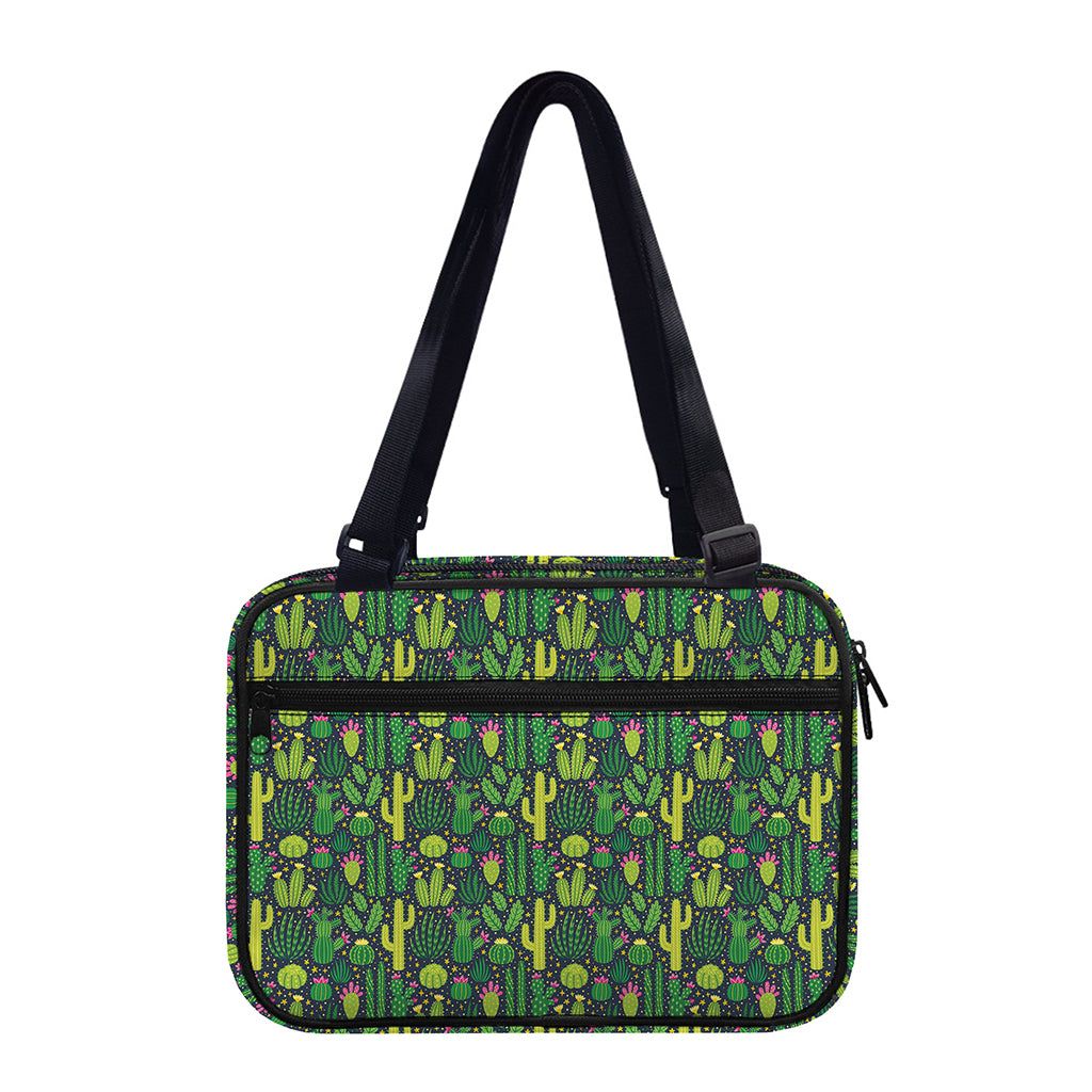 Cute Cactus Plant Pattern Print Double Strap Bible Bag
