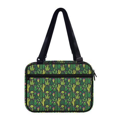 Cute Cactus Plant Pattern Print Double Strap Bible Bag