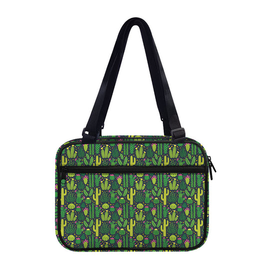 Cute Cactus Plant Pattern Print Double Strap Bible Bag