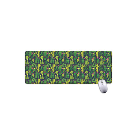 Cute Cactus Plant Pattern Print Extended Mouse Pad