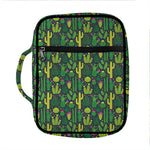 Cute Cactus Plant Pattern Print Front Pocket Bible Bag