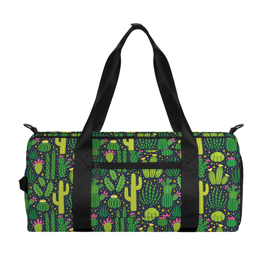 Cute Cactus Plant Pattern Print Gym Bag