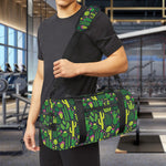 Cute Cactus Plant Pattern Print Gym Bag