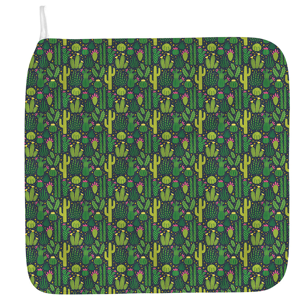 Cute Cactus Plant Pattern Print Hand Towel