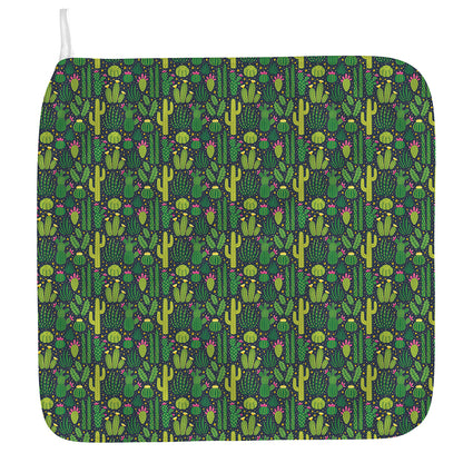 Cute Cactus Plant Pattern Print Hand Towel