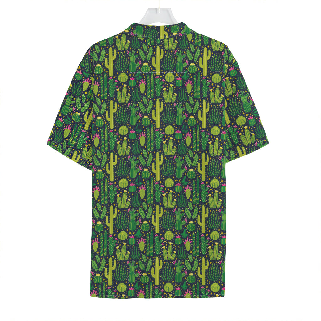 Cute Cactus Plant Pattern Print Hawaiian Shirt