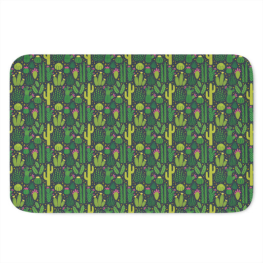Cute Cactus Plant Pattern Print Indoor Door Mat