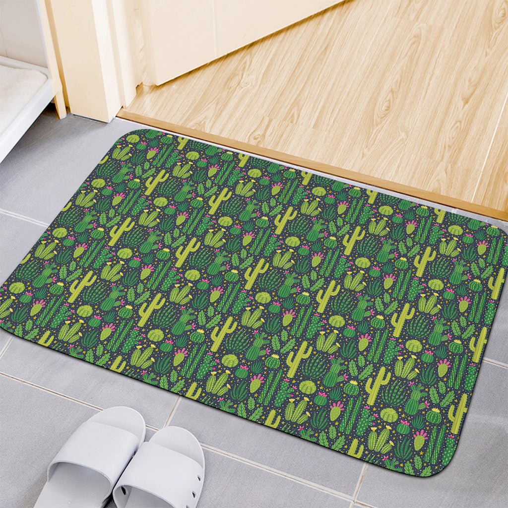 Cute Cactus Plant Pattern Print Indoor Door Mat