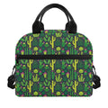 Cute Cactus Plant Pattern Print Insulated Lunch Bag