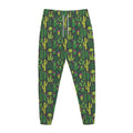Cute Cactus Plant Pattern Print Jogger Pants